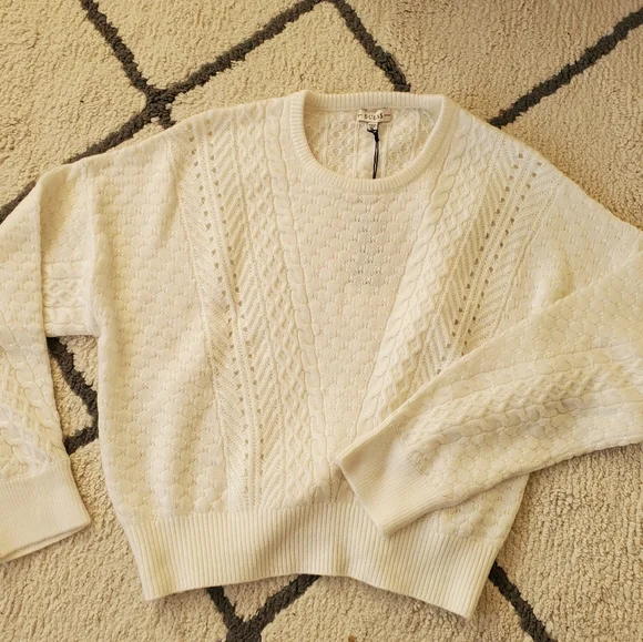 GUESS "Braya" Cable Knit Sweater - Picture 4 of 6